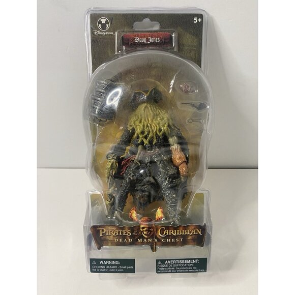 Disney Store Pirates of The Caribbean Dead Man's Chest Davy Jones 7 inch Figure - Picture 1 of 5